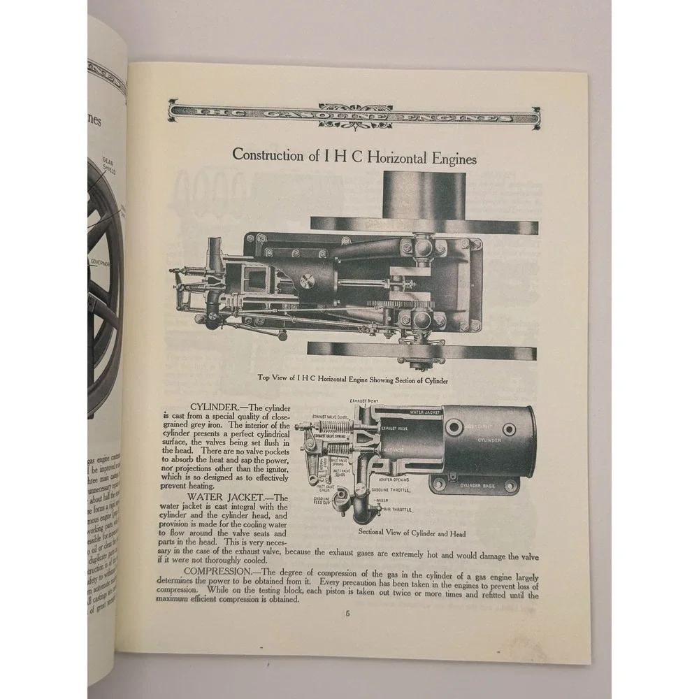 Vintage IHC Gasoline Engines Catalog Reprint International Harvester Farm Engine